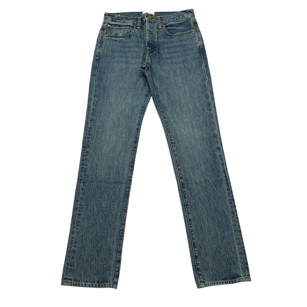 $185 Sid Mashburn Light Wash Denim 30x32 Slim Straight Jeans